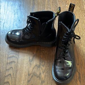 Dr. Martens Black Leather Boots Womans